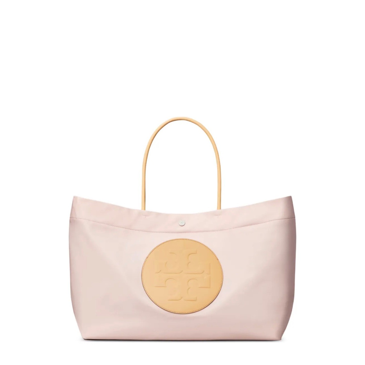 Tory Burch Ella Twist Tote Womens Os Rose Mist Pink New Large Nylon Bag 151463